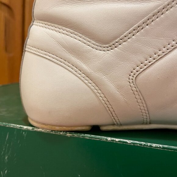 Y2K Lacoste White Leather Sneaker High Top GUC - Picture 9 of 14